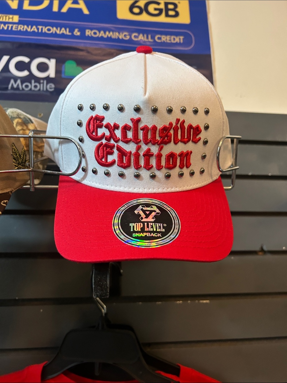 Exclusive Edition Red & White Snapback Cap